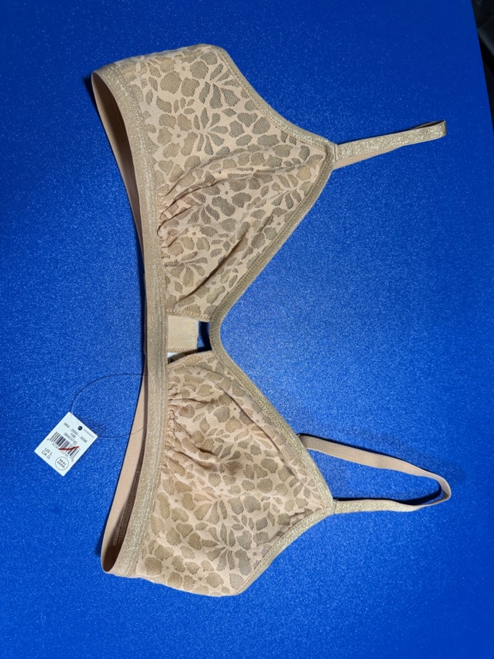 aerie Nude Lace Wireless Bra